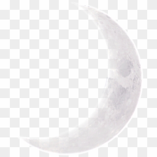 #crescent #crescentmoon #moon #halfmoon #silver #silvermoon - Moon, HD Png Download