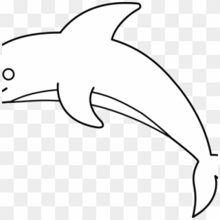 Dolphin Clipart Black And White Clipart Hatenylo, HD Png Download
