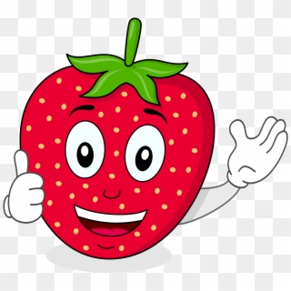 Strawberries Clip - Cartoon Images Of Strawberry, HD Png Download