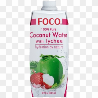 Lychee Lychee - Foco Coconut Water With Lychee 500 Ml, HD Png Download