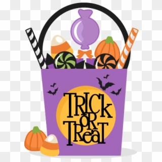 #caramelos #dulces #halloween #happyhalloween #terror - Halloween Trick Or Treat Bag Clipart, HD Png Download