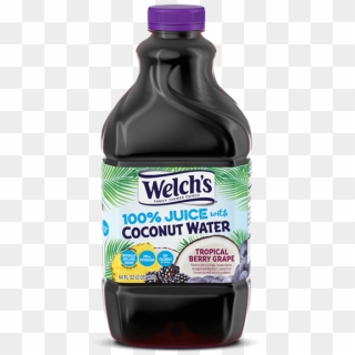 100% Juice With Coconut Water Tropical Berry Grape - Welch's Grape Juice, HD Png Download