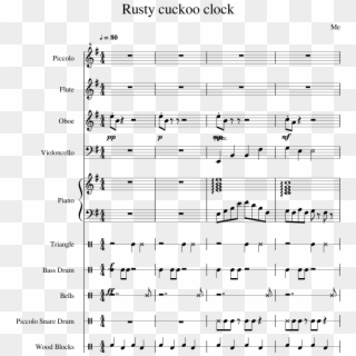 Broken Cuckoo Clock Piano Tutorial - Salve Dolce Vergine Spartito, HD Png Download