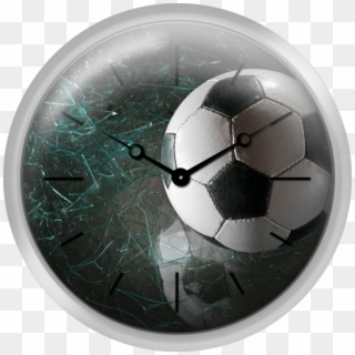A Soccer Ball On Broken Glass - Soccer Ball, HD Png Download