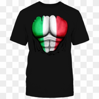 Italy Flag Muscles - T-shirt, HD Png Download