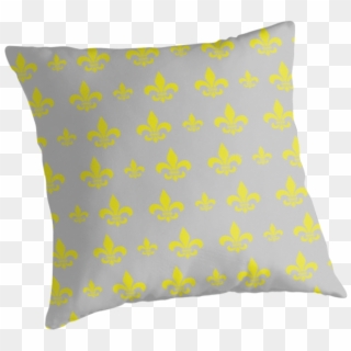 Fleur De Lis Pattern Throw Pillows By - Cushion, HD Png Download