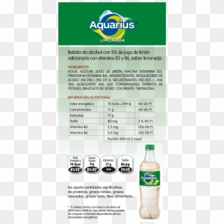 Aquarius Limonada - Plastic Bottle, HD Png Download