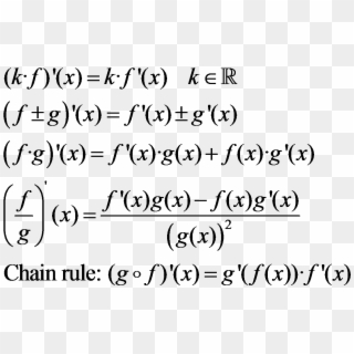 #rulesofderivative #derivative #calculus #mathematics - Derivation Rules, HD Png Download