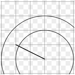Two Circles That Have The Same Center Are Drawn On - Circle, HD Png Download