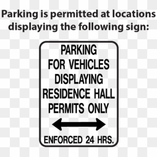 Parking For Vehicles Displaying Residence Hall Permits - Minnesota Department Of Natural Resources, HD Png Download