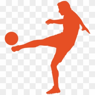 Soccer Silhouette - Silhouette Soccer Transparent, HD Png Download