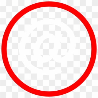 Email Logo1 Png - Red Circle, Transparent Png