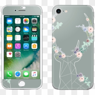 Grey Blooming Deer Skin Iphone - Iphone 6s 32gb Silver, HD Png Download