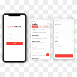 Task Manager Iphone App - Iphone, HD Png Download