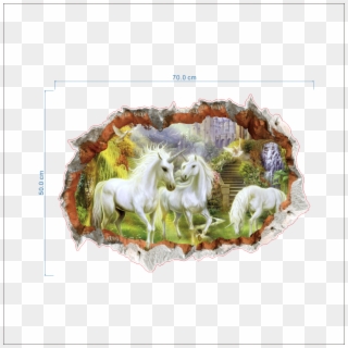 Detail Image - Horse Wall 3d Sticker, HD Png Download