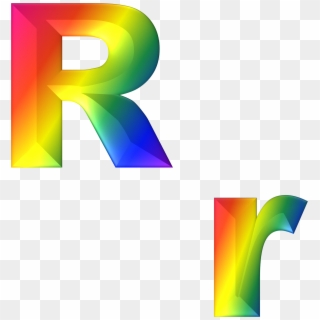 Letter R 3d Abc Alphabet Rainbow - 3d Letter Alphabet Png, Transparent Png