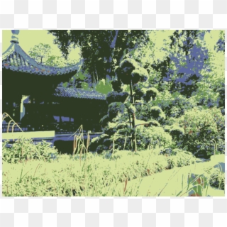 Japanese Garden Clipart Chinese Garden - Garden, HD Png Download