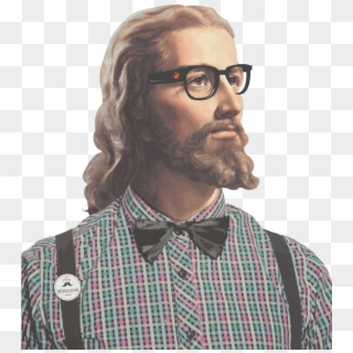 Hipster Jesus, HD Png Download