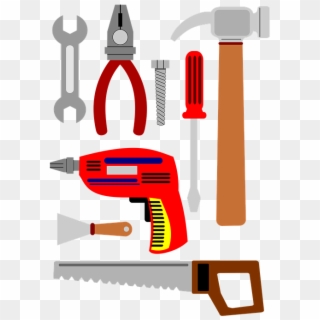 Tools, To Repair, Serra, Drill, Screwdriver, Pliers - Tool, HD Png Download