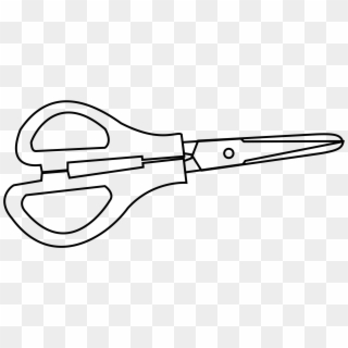 This Free Icons Png Design Of Tool Scissors Drawing - Scissors Black And White, Transparent Png