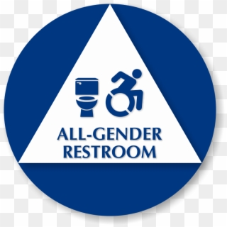 All-gender Restroom Sign, Toilet, Updated Isa Symbol - Toilet, HD Png Download