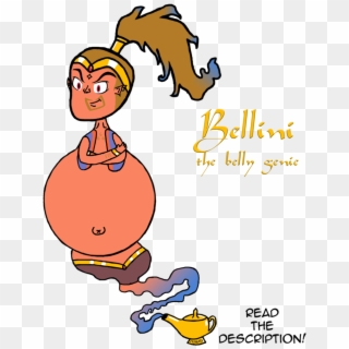 Bellini The Belly Genie By Mu5hr00m99, HD Png Download