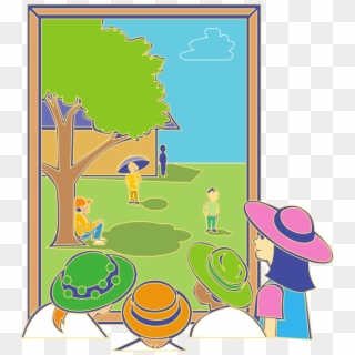 Kids Looking Out Window, HD Png Download