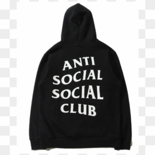 Anti Social Social Club Plain Hooded Sweater - Antisocial Social Club Usa, HD Png Download