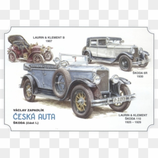 In 2014, Czech Post Issued A Second Brochure Dedicated - Vintage Car, HD Png Download