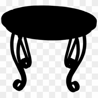 Table Silhouette - - Table, HD Png Download