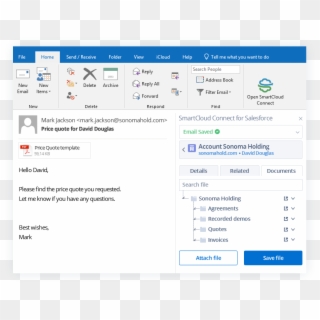 Save File Outlook Documents - Outlook.com, HD Png Download