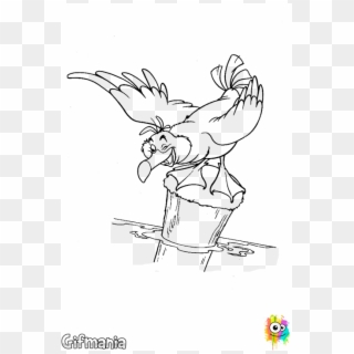 Scuttle Thelittlemermaid Disney Drawing Coloring Pages - Little Mermaid Coloring Pages Scuttle, HD Png Download