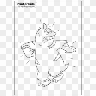 Monsters Inc Coloring Pages Preview - George Sanderson, HD Png Download