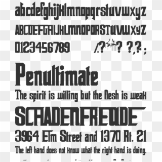 The Godfather Font Preview - Godfather, HD Png Download
