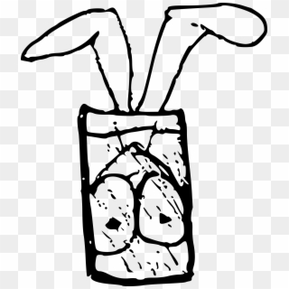 This Free Icons Png Design Of Rabbit In A Glass, Transparent Png