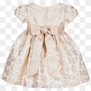 Romano - Gold Brocade Baby Dress, HD Png Download