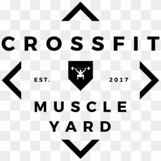Cropped Hcf2017 001 Crossfit Muscle Yard Logo Black - Sign, HD Png Download