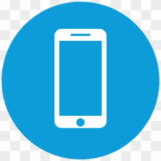 Mobile Services - Blue Smart Phone Icon, HD Png Download