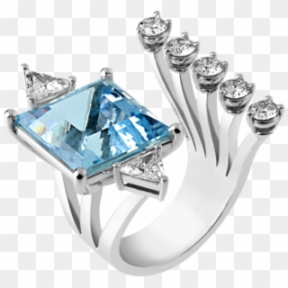 Today Tomorrow Aquamarine Ring - Engagement Ring, HD Png Download