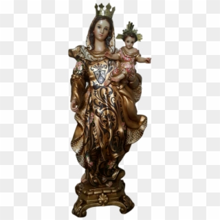 Virgen Del Carmen Barroca - Statue, HD Png Download