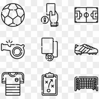 Soccer - Line Art, HD Png Download