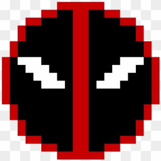 Deadpool - Deadpool Logo Pixel Art, HD Png Download