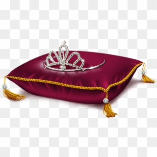 Free Png Download Red Princess Crown Pillowpicture - Crown On A Pillow, Transparent Png