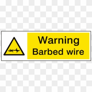 Warning Barbed Wire Hazard Sign - Vibration Signs, HD Png Download