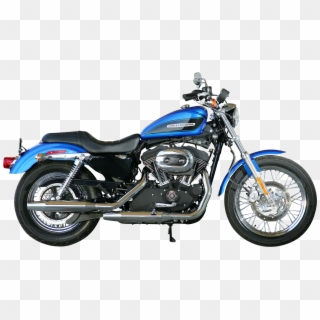 Blue Harley Davidson Motorcycle Bike Side View Png - Le Pera King Cobra Seat Sportster, Transparent Png