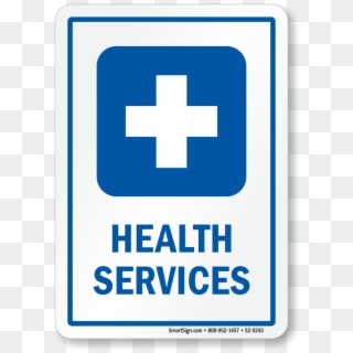 Health Services Medical Facility Sign With First-aid - Hospital Waiting Room Sign, HD Png Download