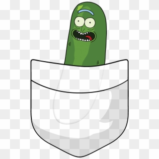 Pickle Rick In A Pocket - Clipart Pickle Rick, HD Png Download