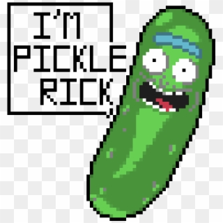 Pickle Rick - Pickle Rick Pixel Art, HD Png Download