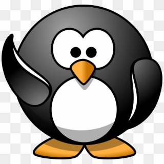 This Free Icons Png Design Of Waving Penguin, Transparent Png