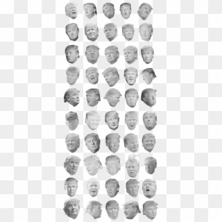 50 Trump Head Cutouts, Courtesy Of /u/hasselbuddy, HD Png Download